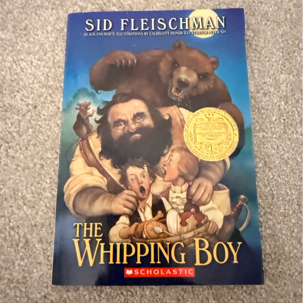 Scholastic The Whipping Boy - Blue and Gold Cover